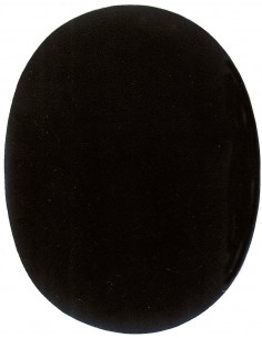 Applikation, Patch, Bügelbild: Velourflicken schwarz