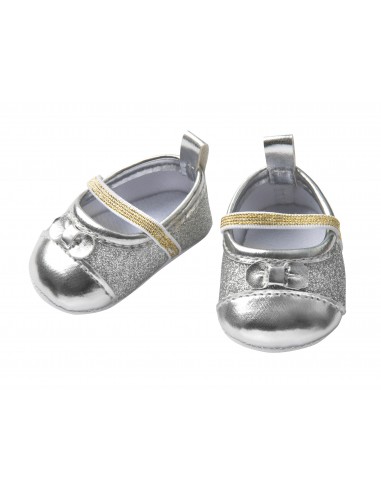 Glitter Ballerina, zilver (maat 30-34cm)