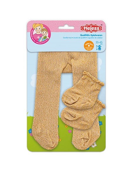 Strumpfhose & Söckchen gold (Gr. 28-35cm)