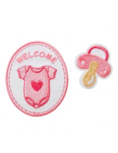 Appliques, Patch, Écusson thermocollant: Welcome Baby...