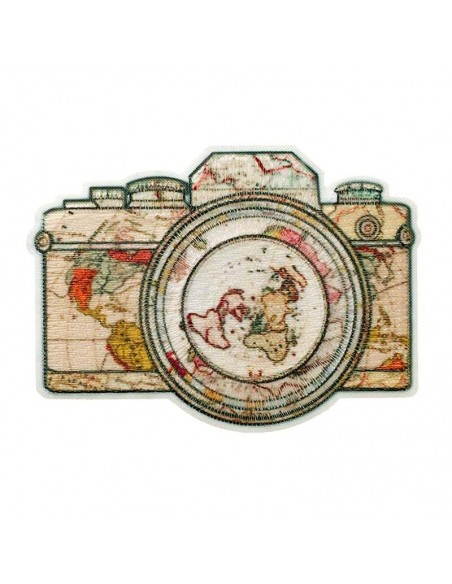 Applikation, Patch, Bügelbild: Kamera Recycl-Patch