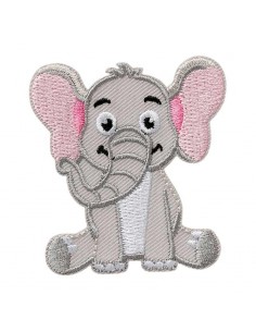 Appliques, Patch, Écusson thermocollant : L'éléphant