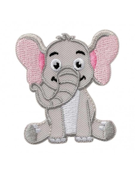Appliques, Patch, Écusson thermocollant : L'éléphant