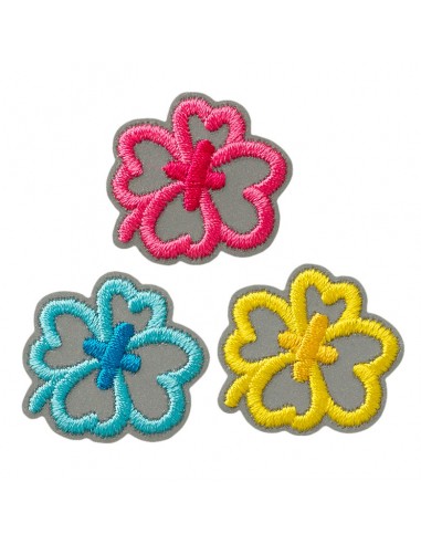 Applicatie, Patch, Strijkapplicatie: Reflex Bloemen 3 stuks.