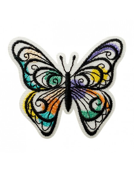Applikation, Patch, Bügelbild: Recycl-Patch Schmetterling