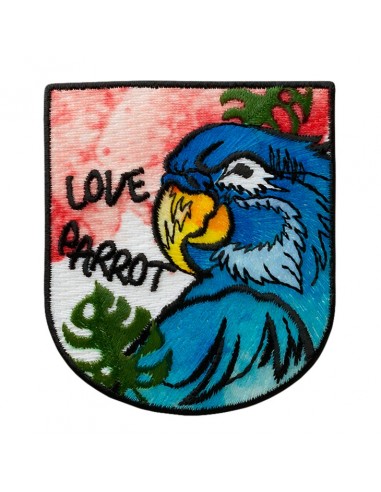 Applikation, Patch, Bügelbild: Recycl-Patch Papagei