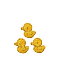 Application,Patch,Repassant : Canards jaunes 3 pièces