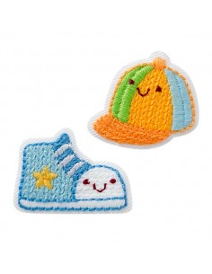 Appliqué, Patch, Iron-on: Outfit Duo, 2 stuks.