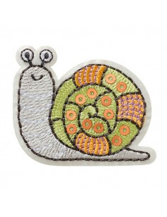 Applicatie, patch, strijken: slak met pailletten