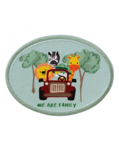 Applikation, Patch, Bügelbild: Safari Familie