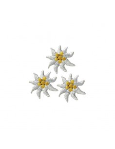 Applicatie, Patch, Strijkapplicatie: Edelweiss 3 stuks
