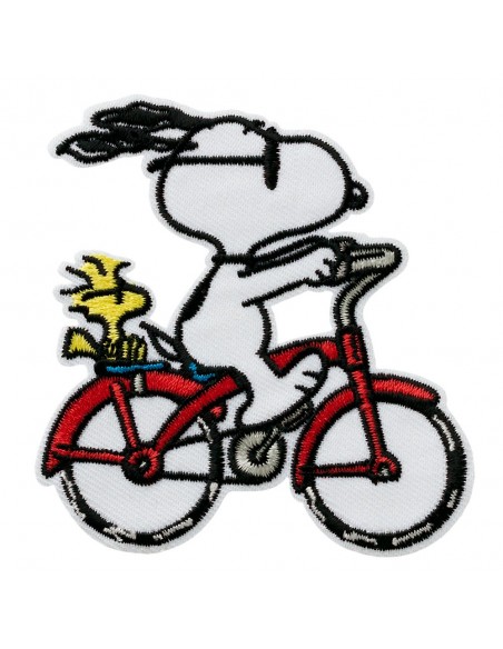Applikation, Patch, Aufbügler: Peanuts© Snoopy Fahrrad