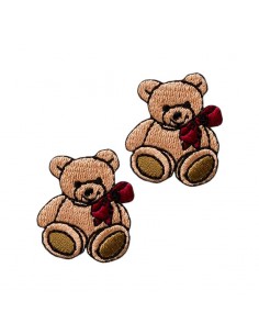 Applikation, Patch, Bügelbild: Bär 2 Stück