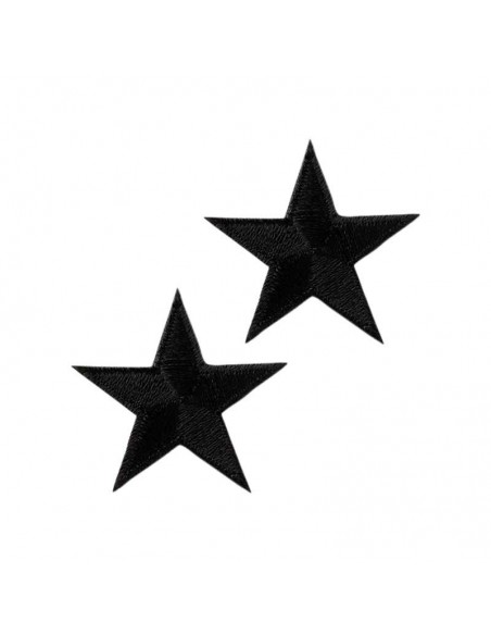 Application, patch, thermocollant : étoile noire 2 pièces