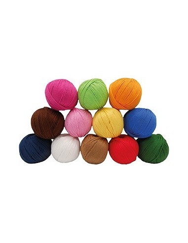 Colour Box - 12 pelotes de 20 g en coton mercerisé