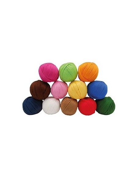 Colour Box - 12 pelotes de 20 g en coton mercerisé