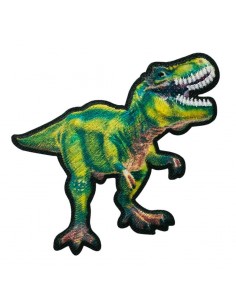 Applikation, Patch, Bügelbild: T-Rex grün