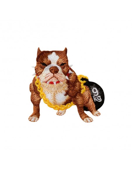 Appliques, Patch, Écusson thermocollant : Dogue allemand avec poids