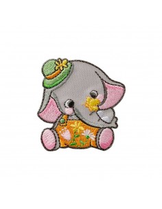 Appliques, Patch, Écusson thermocollant : Eléphant avec...
