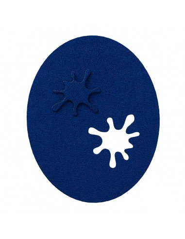 Appliques, Patch, Écusson thermocollant: Patch 2pcs Bleu Splash