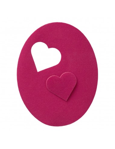 Applicatie, Patch, Strijkapplicatie: Flard 2st Roze Hart