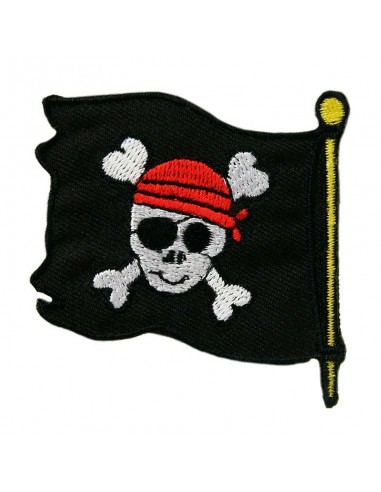 Applikation,Patch,Aufbügler:Piratenflagge