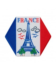 Applikation, Patch, Bügelbild: Wabe Frankreich