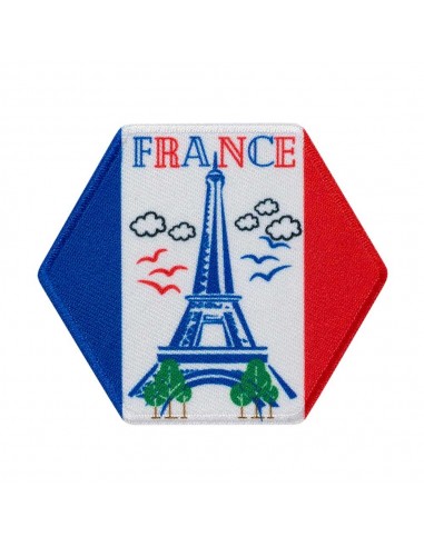 Applikation, Patch, Bügelbild: Wabe Frankreich