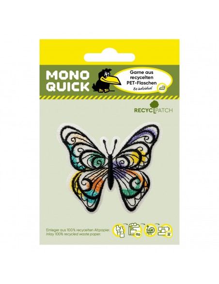 Applikation, Patch, Bügelbild: Recycl-Patch Schmetterling