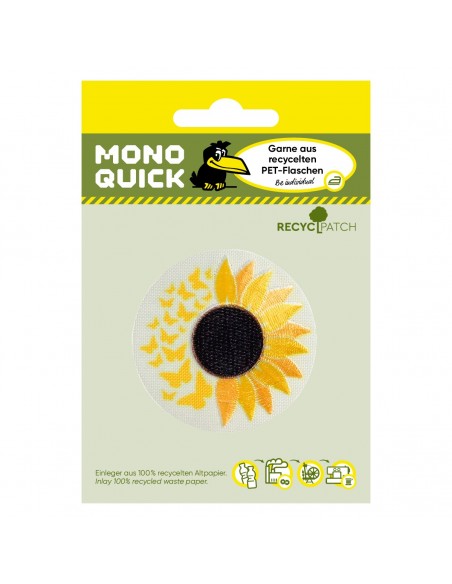 Applicatie, Patch, Strijkapplicatie: Zonnebloem Recycl-Patch