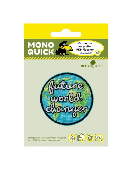 Applicatie, Patch, Strijkapplicatie: Recycle Patch Future World Changer