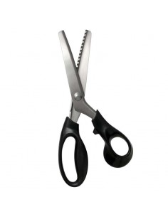 Ciseaux à denteler professionnels, acier inoxydable, 21cm